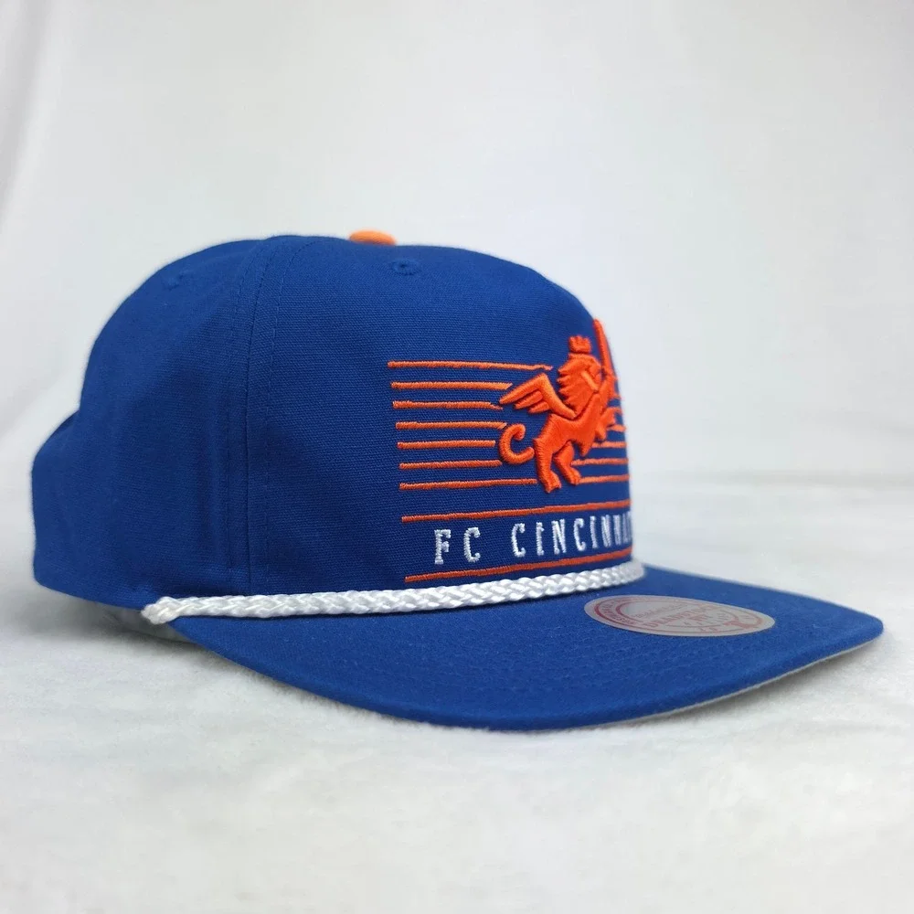 Cincinnati FC Mitchell & Ness MLS Deadstock Fit Snapback Hat Cap 3D Art Rope NWT